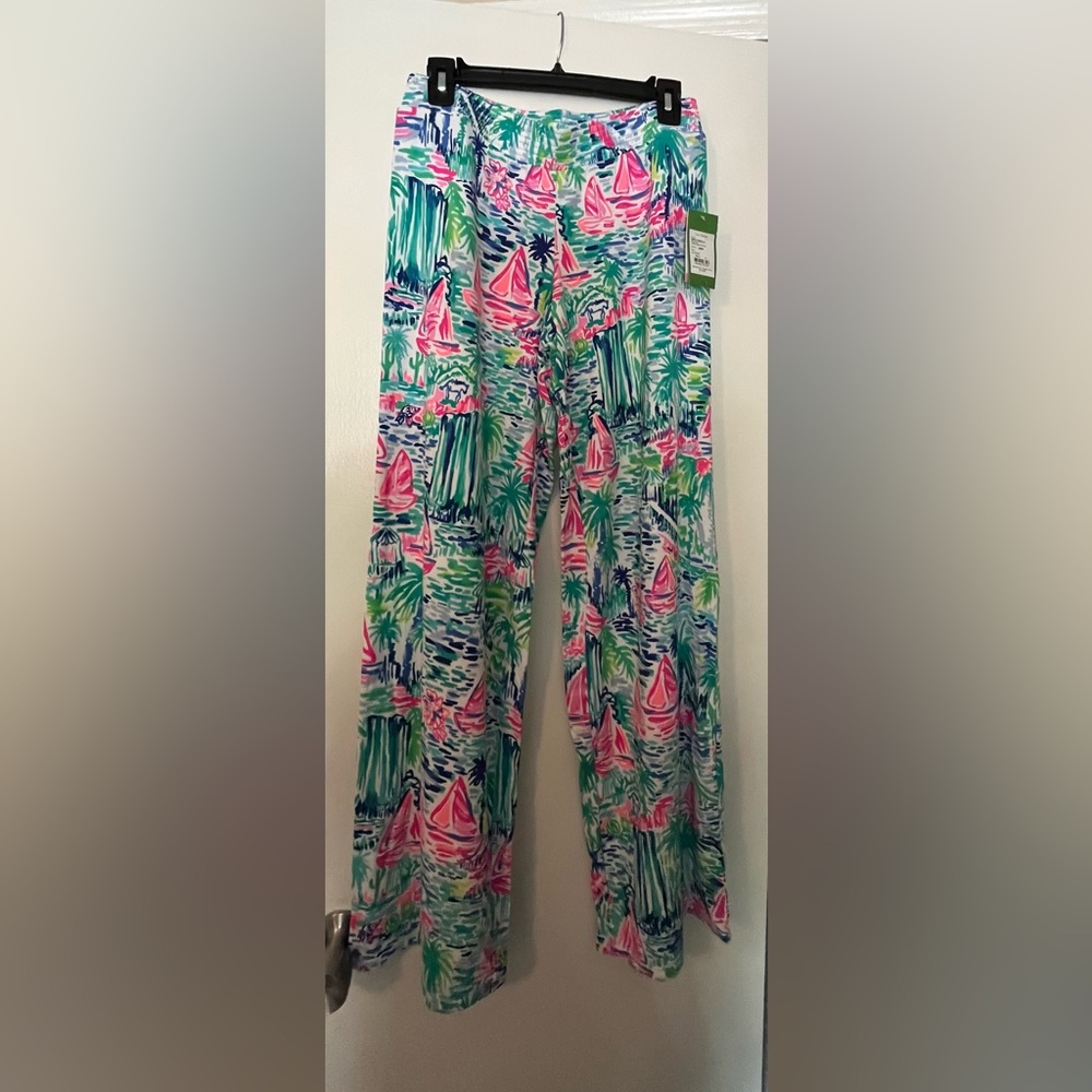 NWT Lilly Pulitzer Lorena Breezy Palazzo Pants